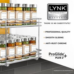 A Sliding Kitchen Spice Rack With No Slide