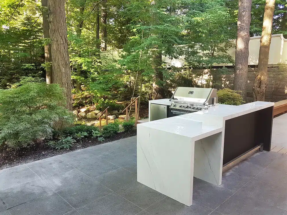 Concrete Countertop Outdoor Kitchen Grill