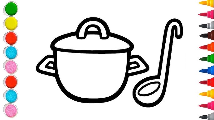 How to Draw a Kitchen Utensils