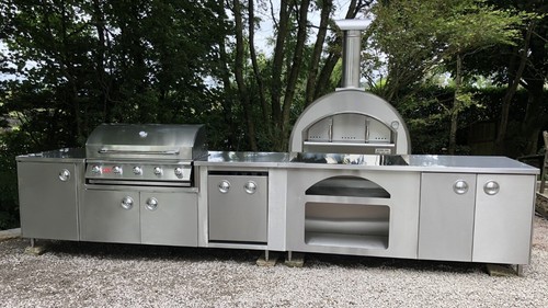 Outdoor Kitchen Pizza Oven With Grill