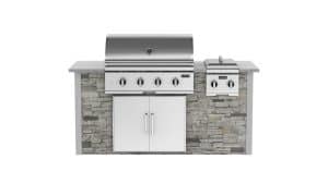 Outdoor Kitchen Side Burner With Grill