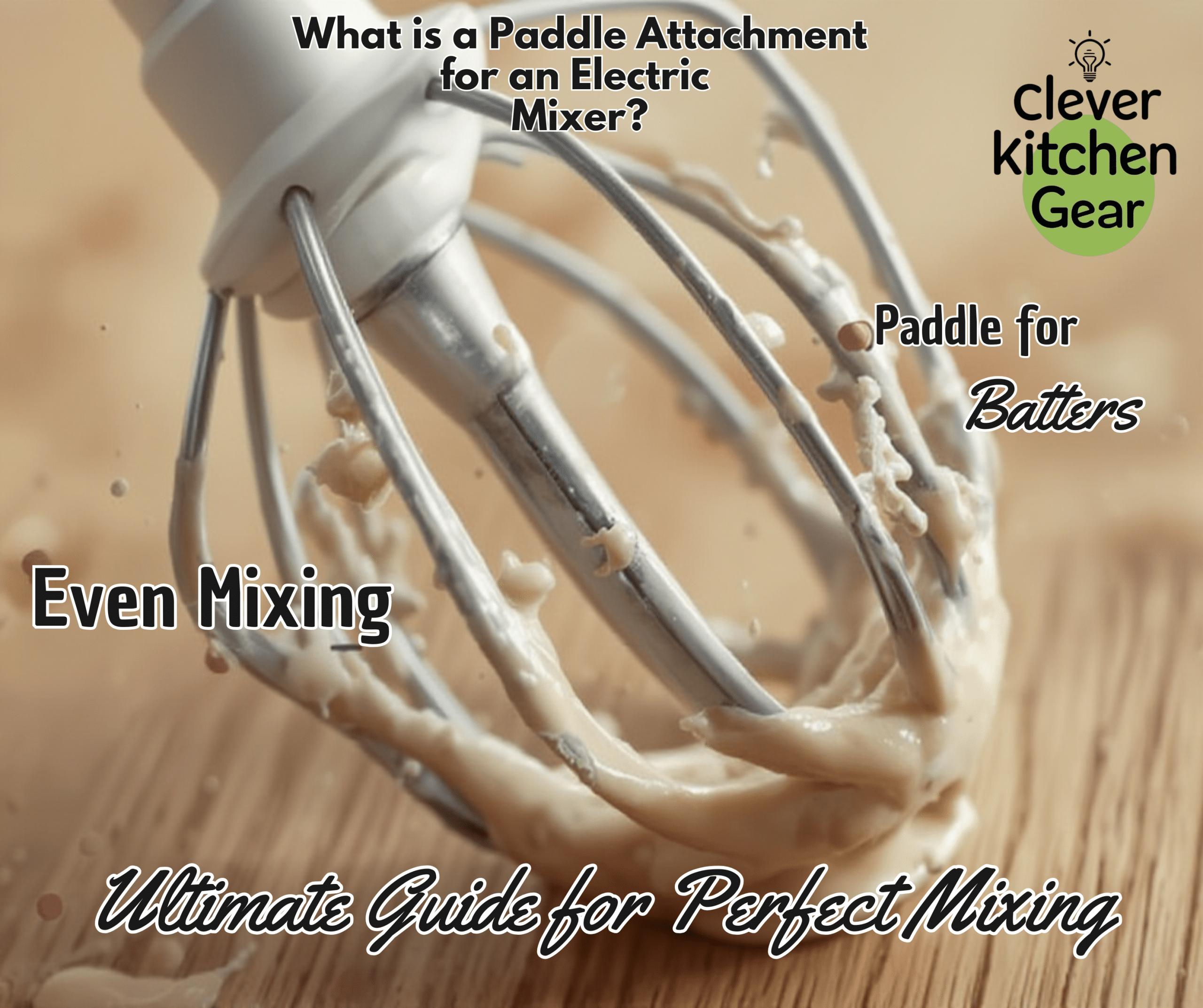 What is a Paddle Attachment for an Electric Mixer