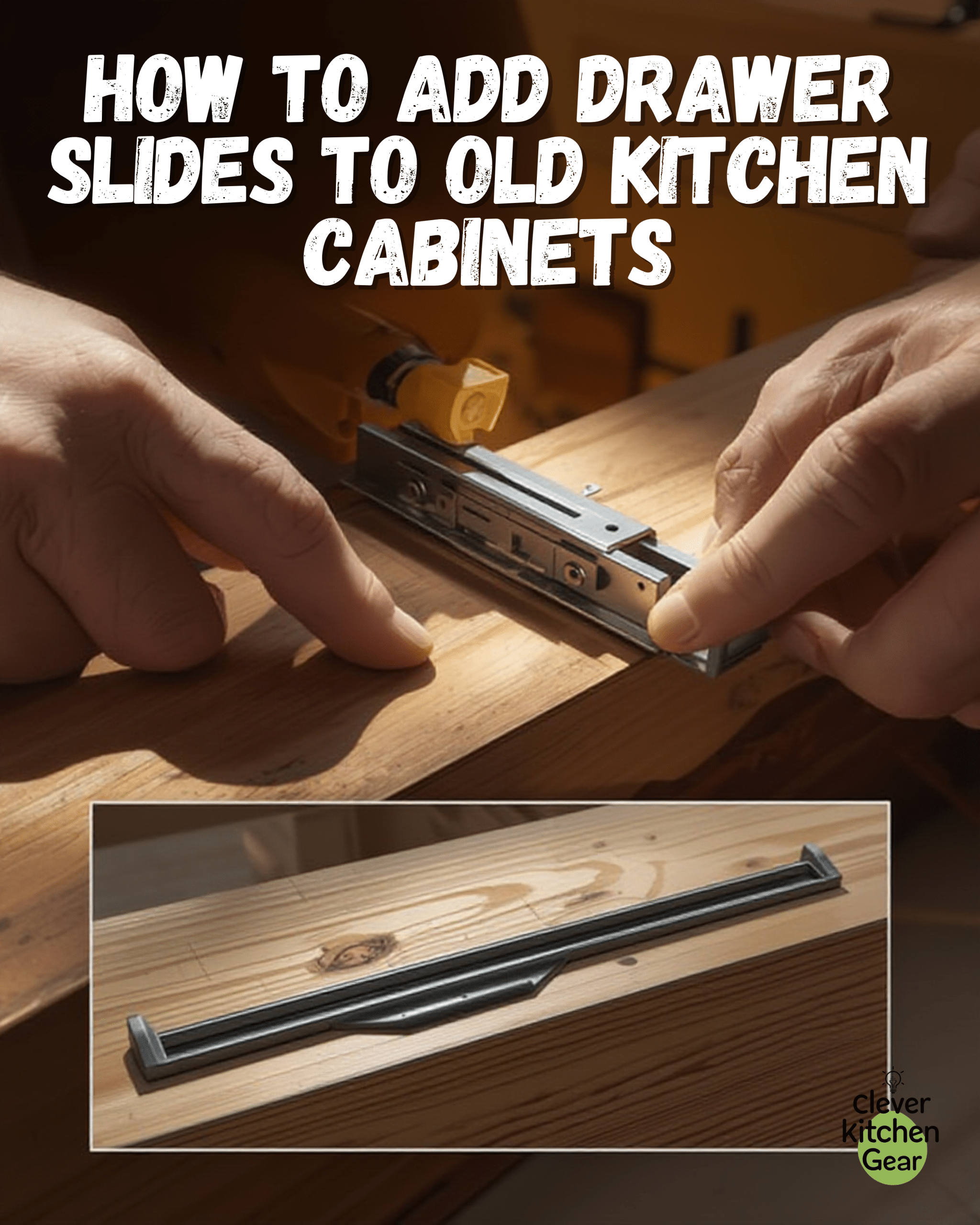 How to Add Drawer Slides to Old Kitchen Cabinets