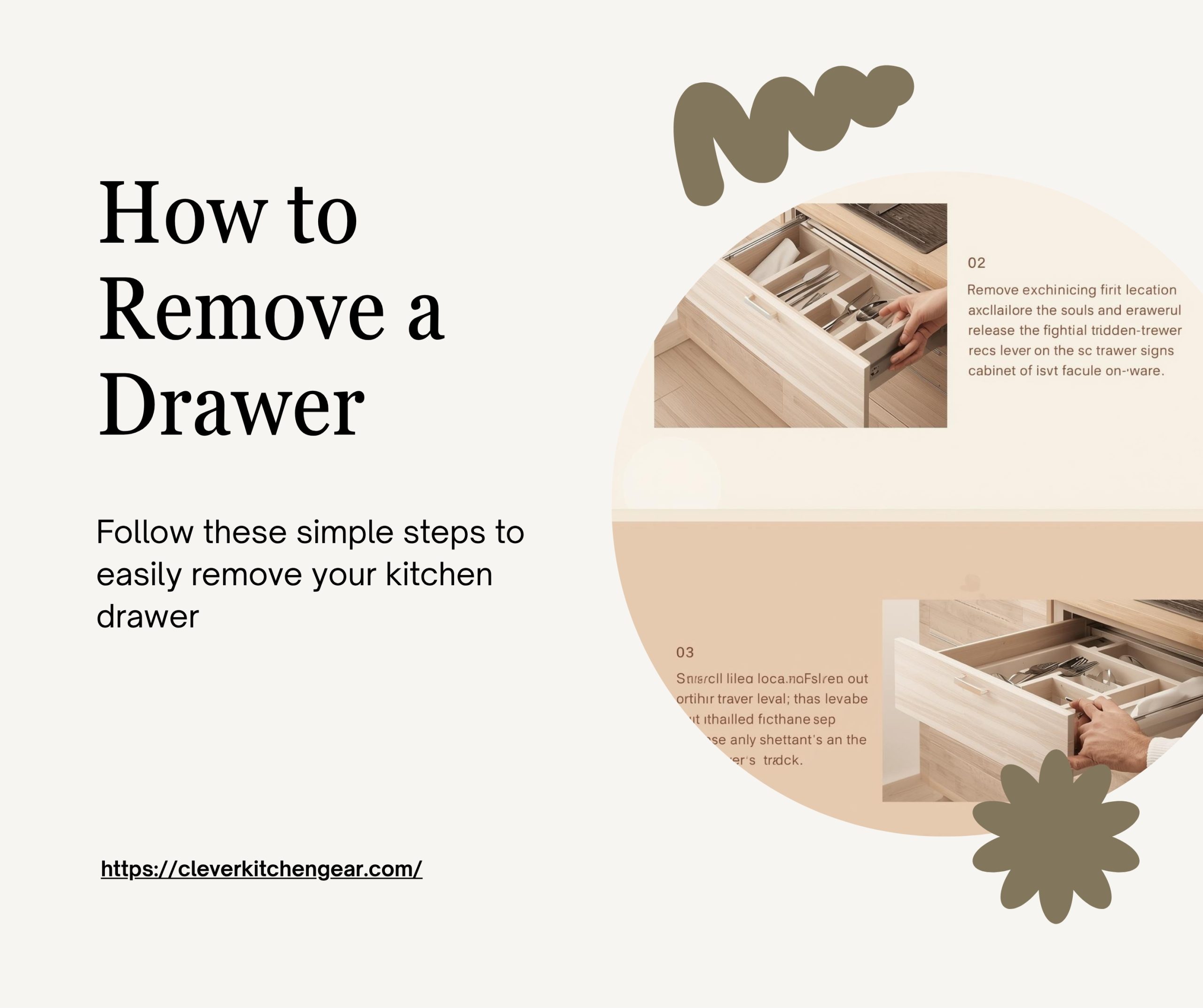 how to get a kitchen drawer out