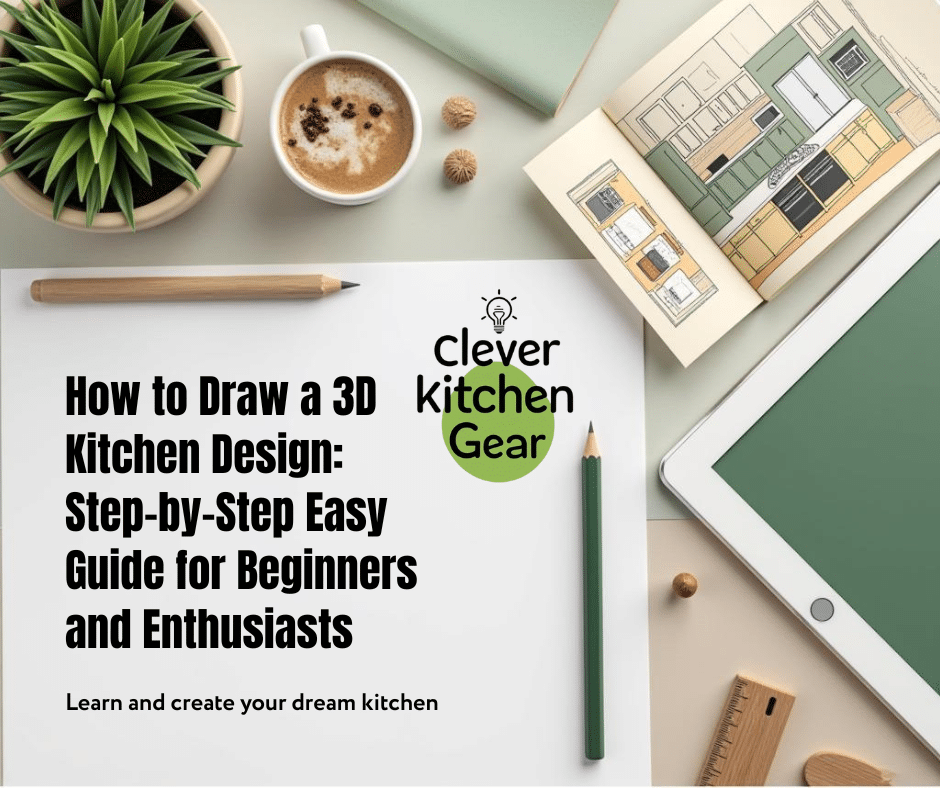 How to Draw a 3D Kitchen Design Ste