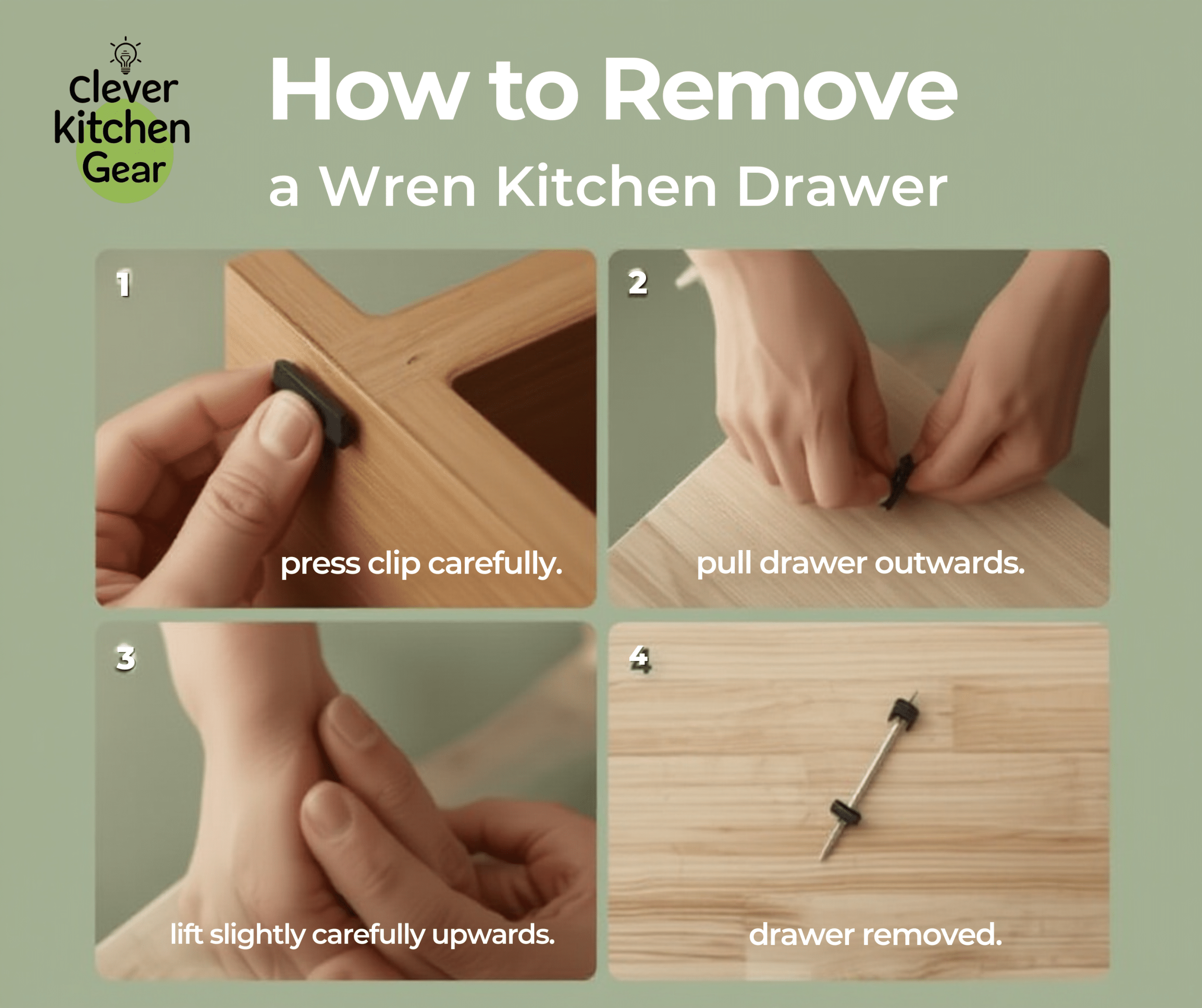 How to Remove a Wren Kitchen Drawer