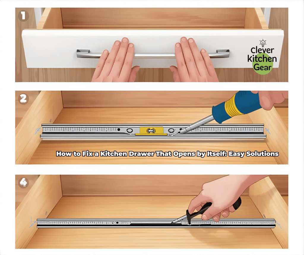 How to Fix a Kitchen Drawer That Opens by Itself: Easy Solutions - Kitchen