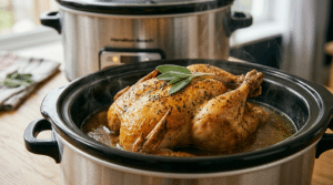 Rotisserie Chicken Warm in Slow Cooker