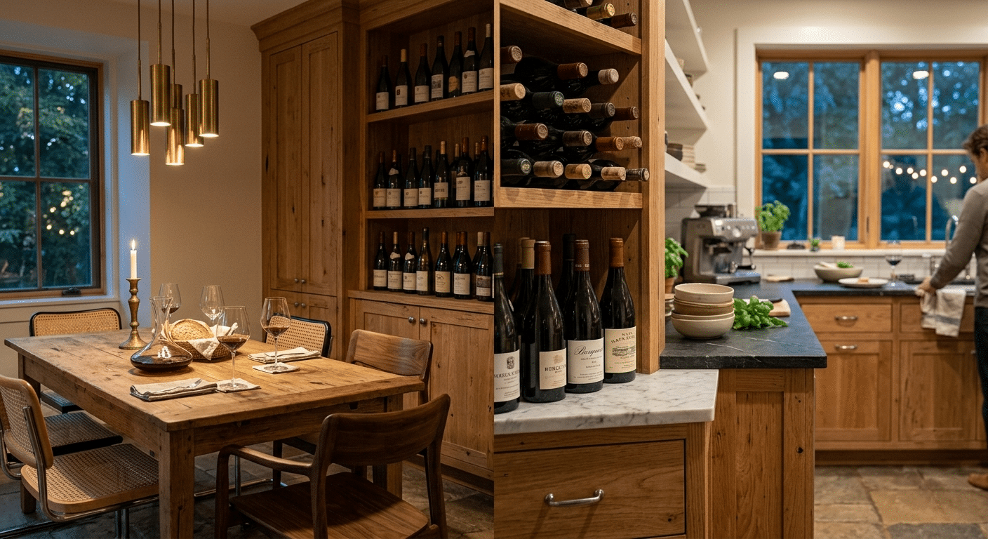Where to Put Wine Rack in Kitchen Without Mistakes