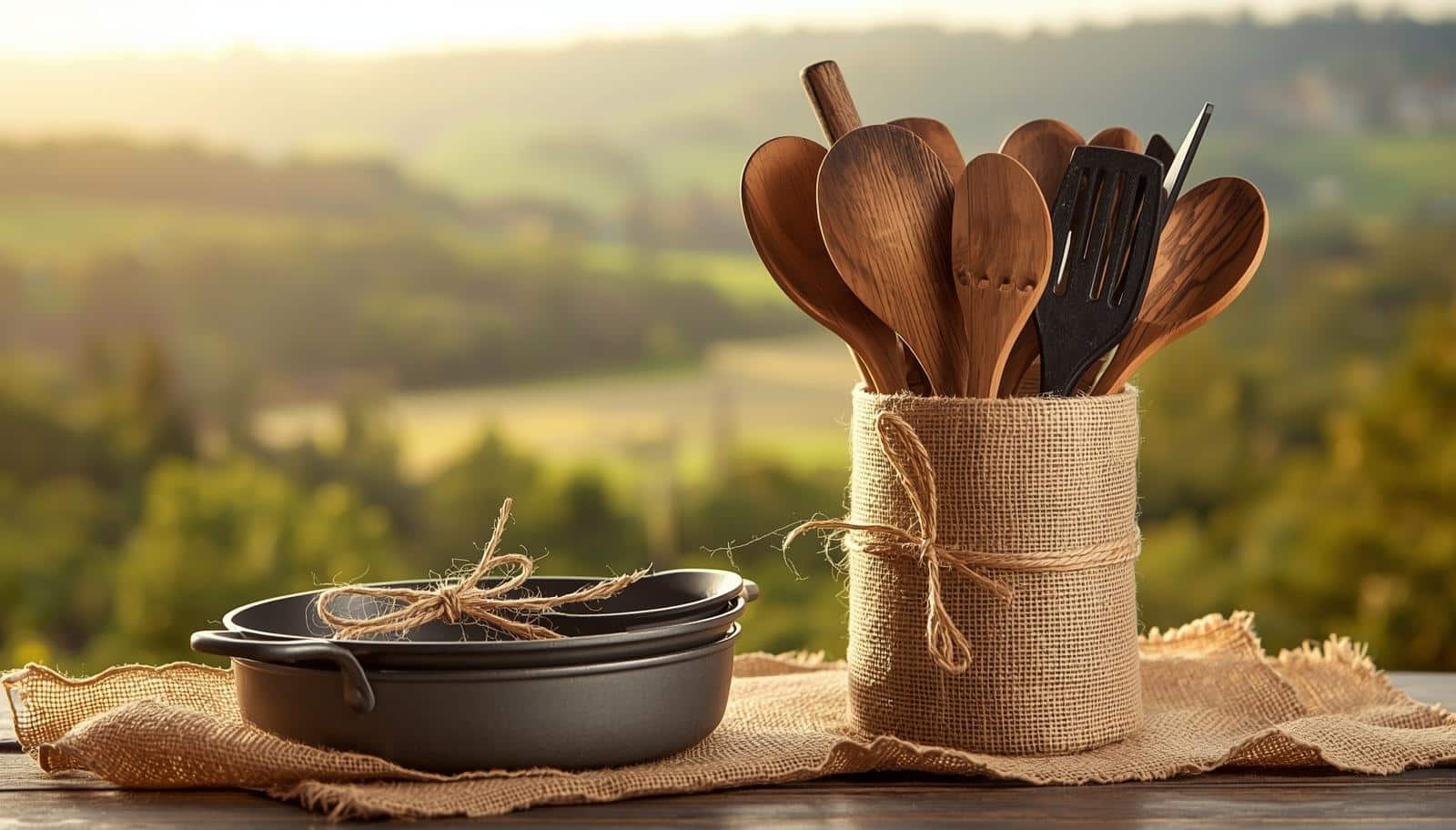 How to Gift Wrap Kitchen Utensils With Pans