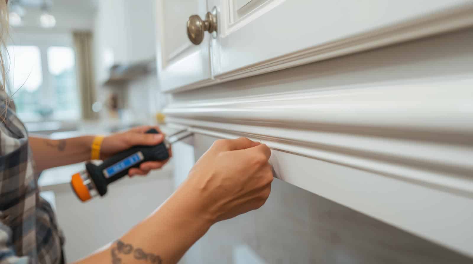 How to Add Moulding to Kitchen Cabinets