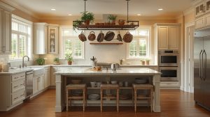 How to Build a Pot Rack around Your Kitchen Island