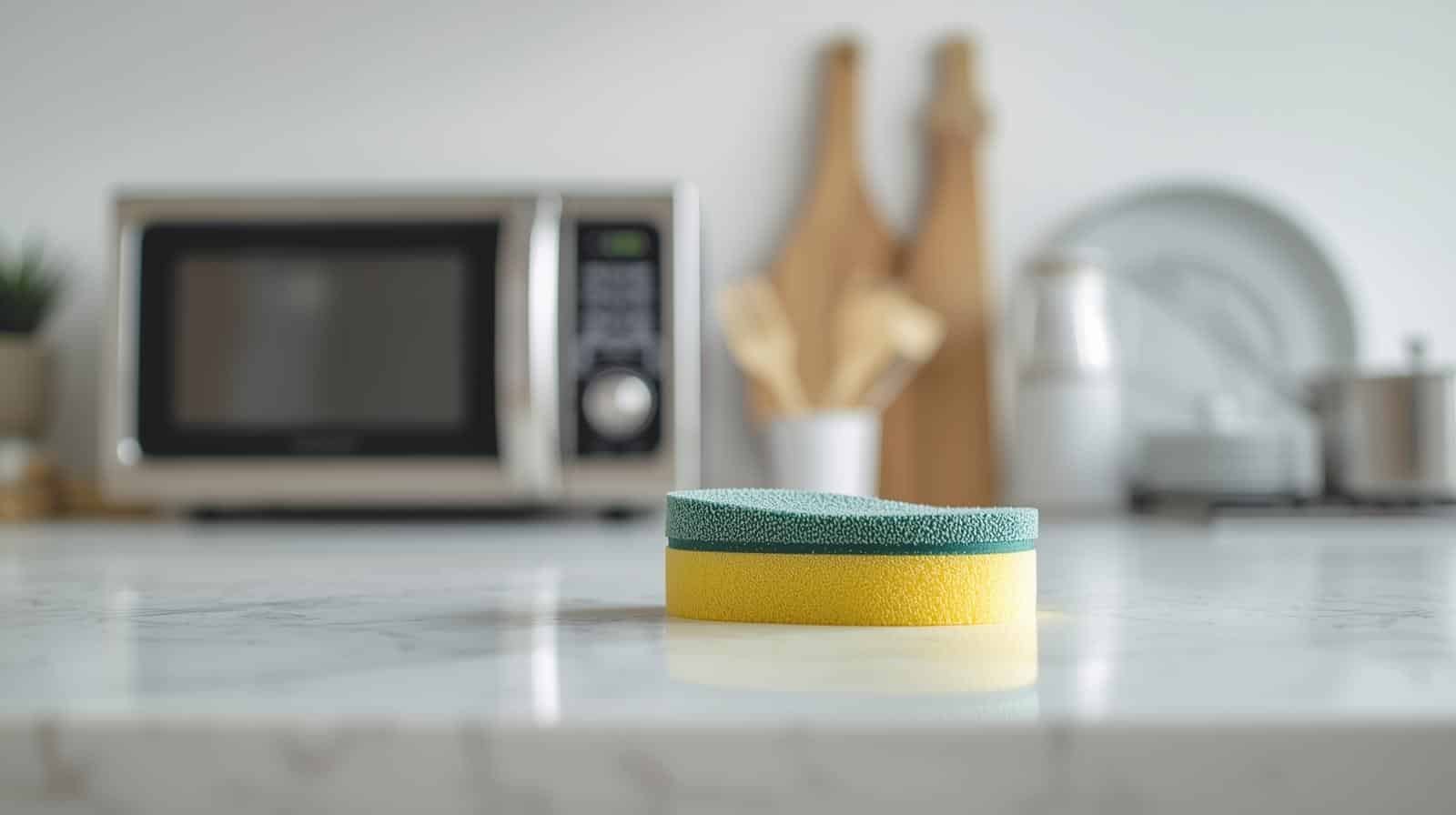 How to Clean Kitchen Dish Sponge in Microwave