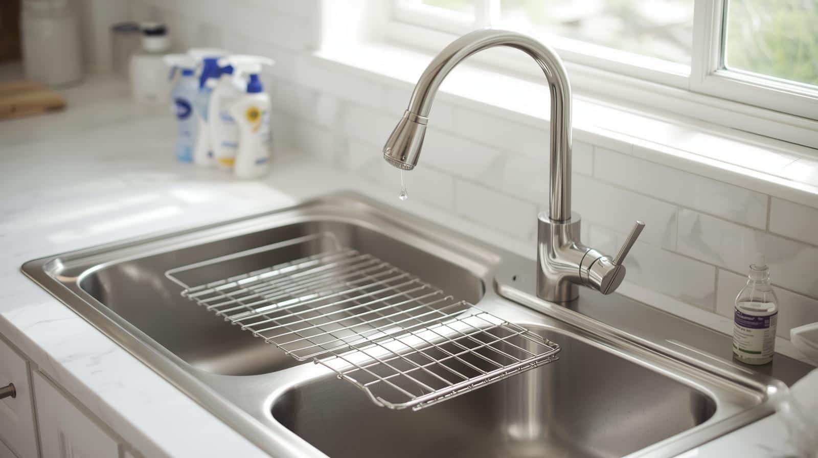 How to Clean Stainless Steel Kitchen Sink Rack