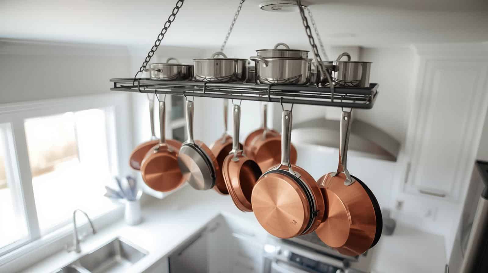 How to Hang a Kitchen Pot Rack
