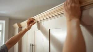 How to Install Crown Moulding Over Kitchen Cabinets