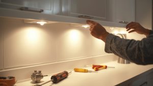 How to Install Pot Lights under Kitchen Cabinets