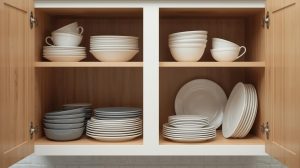 How to Set Up Dishes in Kitchen Cabinets