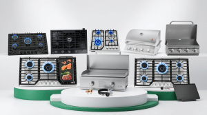 Kitchen Stove With Built in Griddle