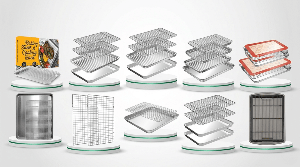 baking rack with tray