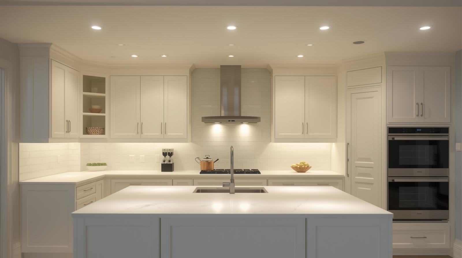 Where to Place Pot Lights in Kitchen